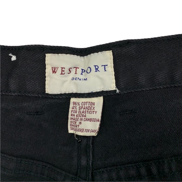 Retro Black High Rise Mom Jeans Stretch Tapered Leg by West Port Denim - Picture 13 of 16
